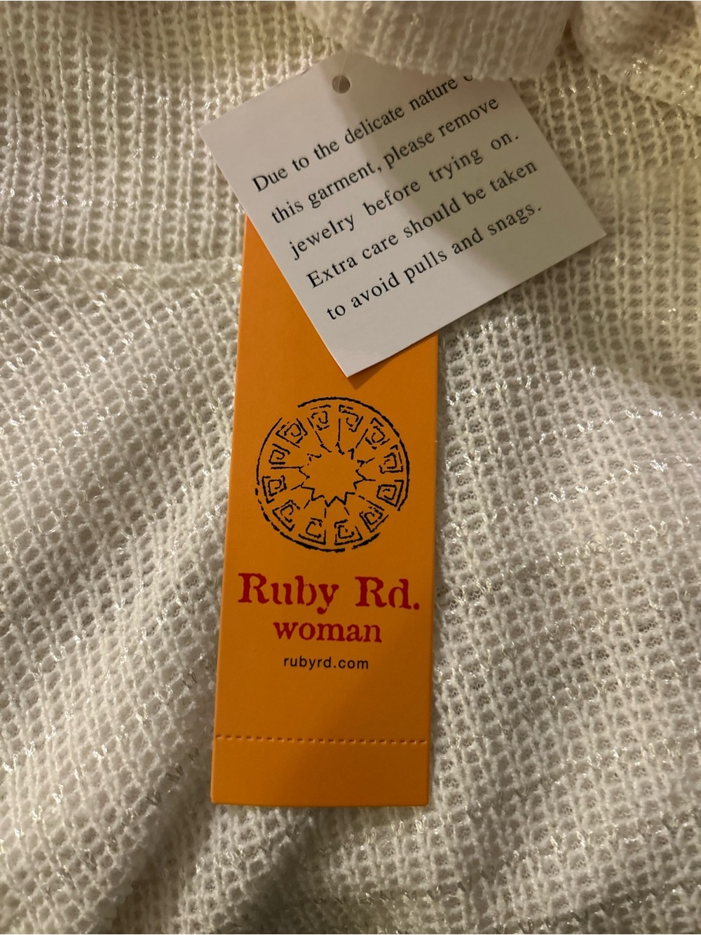 Ruby Rd. Cream Cowl Neck Sweater - Picture 7 of 8